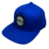 LB Threads Connor, a blue classic snapback hat for baby, toddler, kid with Full Send patch