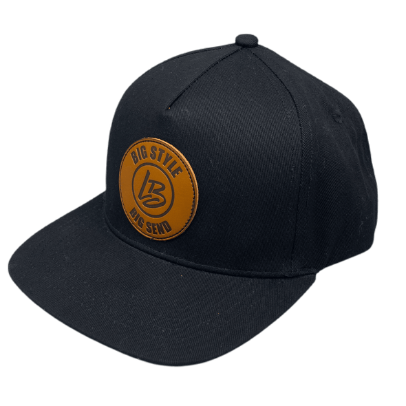 LB Threads Athens, a black classic snapback hat for baby, toddler, kid