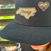 Black Carolina Strong Snapback Hat | Classic black cotton snapback hat. Support Hurricane Helene relief efforts with a Carolina Strong patch! | LB Threads