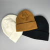 LB Threads customizable cream, tan and black beanies for babies, toddlers, kids and adults.